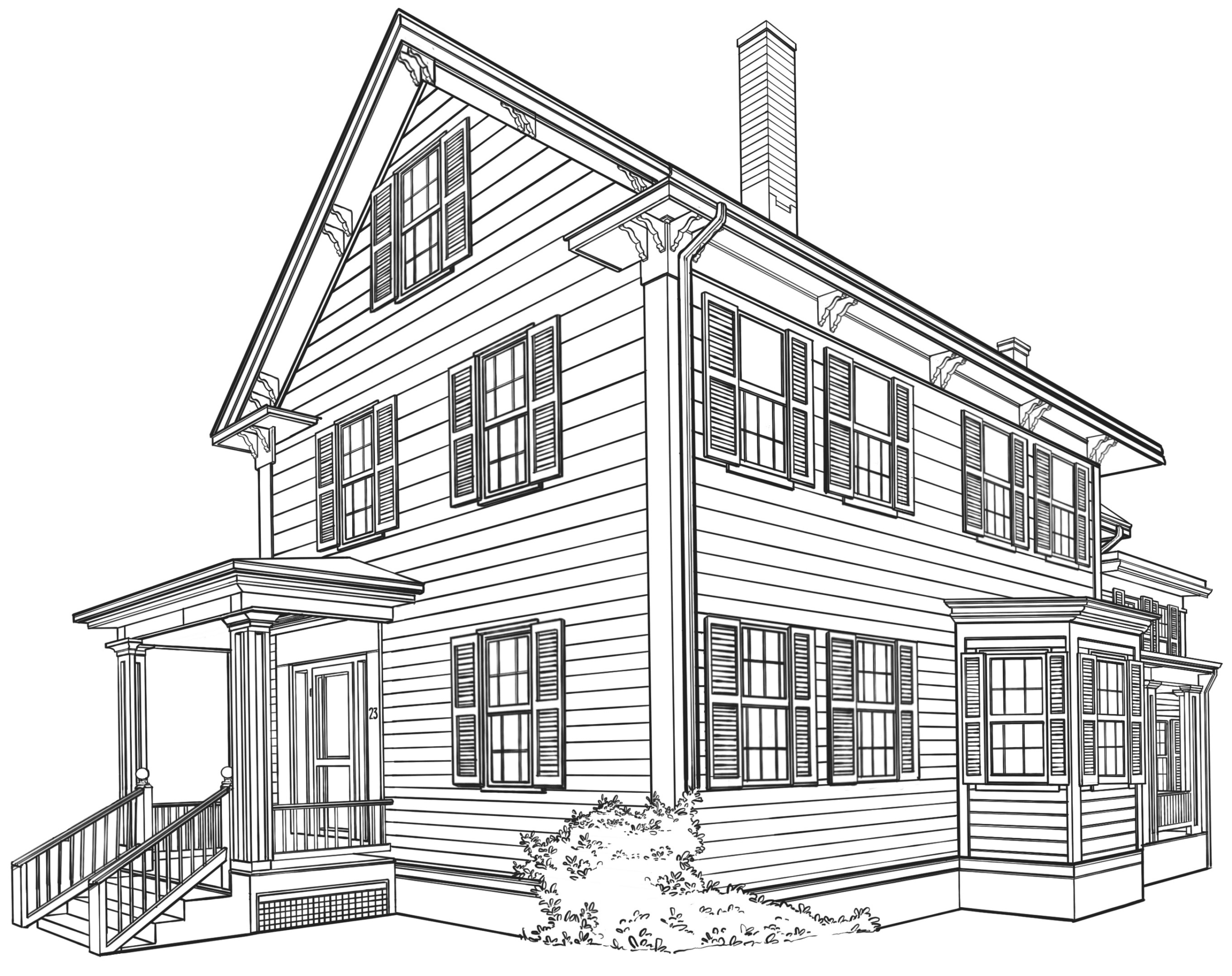 Illustration of Swampscott House